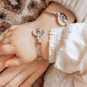 Duo de jetons gravés pour maman et enfant en Argent 925 ou Plaqué Or