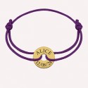 Bracelet personnalisé petit jeton en Or 18K