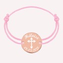 Bracelet Médaillon Croix à Personnaliser