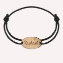 Bracelet jeton ovale en Bois à personnaliser