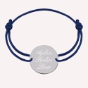 Bracelet personnalisé médaillon pour homme en argent 925