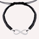 Bracelet infini shamballa en argent 925 pour homme à personnaliser