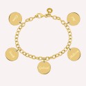 Bracelet médailles personnalisées en argent 925 ou plaqué Or