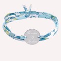 Bracelet Liberty Médaillon en Argent 925 ou Plaqué Or à personnaliser