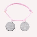 Bracelet gravé mes petits loulous en argent 925 ou plaqué or