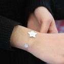 Bracelet double étoile en Argent 925