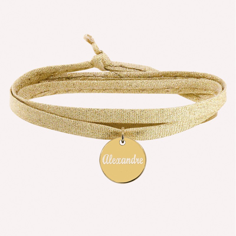 Bracelet Paillettes Triple Tour à personnaliser