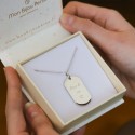 Pendentif personnalisé homme – Plaque en argent 925 ou plaqué or