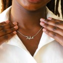 Collier prénom en arabe en argent 925, plaqué or ou Or 18 carat