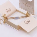 Bracelet gravé petit rectangle en argent 925 à personnaliser