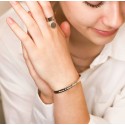 Bracelet jonc personnalisé en argent 925 ou plaqué or