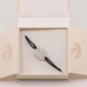 Bracelet personnalisé plaque ovale en argent 925