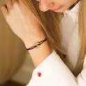 Bracelet personnalisé petit jeton en Or 18K