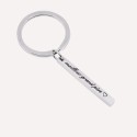 Porte clés barrette à personnaliser en acier inoxydable