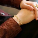 Bracelet prénom découpé en Or 18K