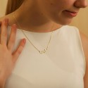 Collier prénom en arabe en argent 925, plaqué or ou Or 18 carat