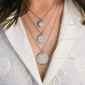Pendentif médaille personnalisée en argent 925 ou plaqué or