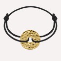 Bracelet personnalisé jeton et martelé en argent 925