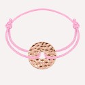 Bracelet personnalisé jeton et martelé en argent 925