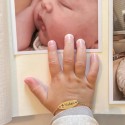 Gourmette bébé personnalisée – Croix découpée – argent 925 ou plaqué or
