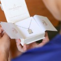 Pendentif personnalisé parchemin en argent 925 ou plaqué or 18k