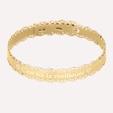 Bracelet Jonc dentelle en Argent 925 ou Plaqué Or à personnaliser Bracelet Jonc dentelle en Argent 925 ou Plaqué Or à personnaliser