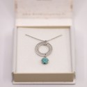 Collier personnalisé pampilles et pierres naturelles en argent 925