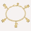 Bracelet personnalisé Garçon/Fille en argent 925 ou plaqué or