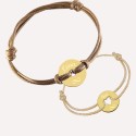Duo d’amour personnalisé en argent ou plaqué or – Bijoux assortis pour couple