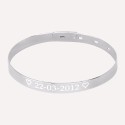 Grand bracelet jonc à personnaliser en argent 925