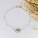 Bracelet brossé personnalisé - argent 925 ou plaqué or