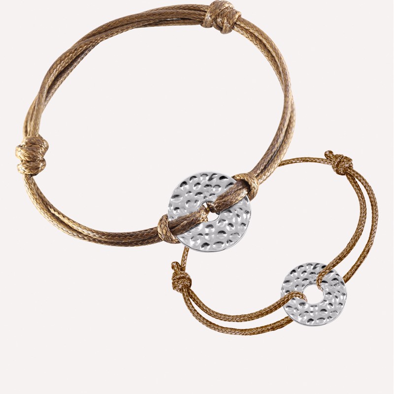 Duo de jetons martelés à personnaliser