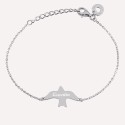 Bracelet personnalisé hirondelle en argent 925