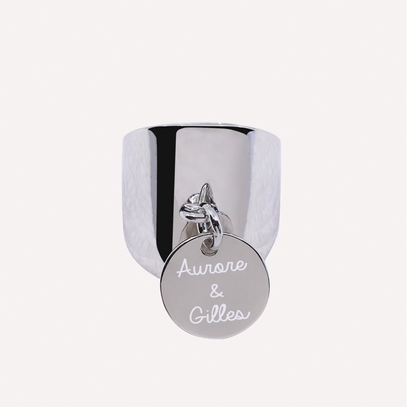 Bague Ruban XXL à personnaliser taille 54