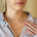 Collier prénom découpé ailes d'ange en Argent 925 ou Plaqué Or