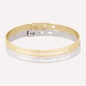 Duo de bracelets jonc perlés à personnaliser