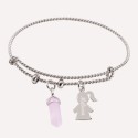 Bracelet Jonc Stella torsadé à personnaliser en Argent 925 ou Plaqué Or
