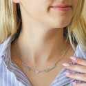 Collier prénom personnalisé "Mes amours à moi" en argent 925 ou plaqué or – bijou unique fête des Mères ou Saint-Valentin