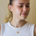 Pendentif personnalisé en Or 18K forme jeton coeur