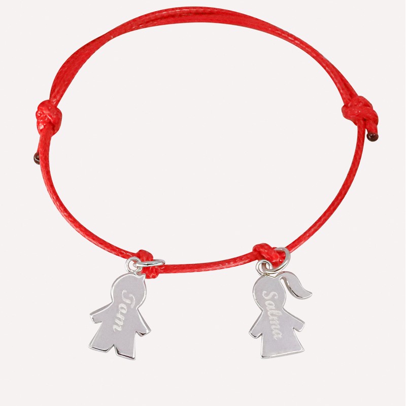 Bracelet personnalise "Mes Choupinous" en Argent 925 ou Plaqué Or
