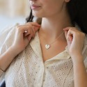 Pendentif gravé "mon petit coeur" en argent 925 ou plaqué or