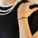 Bracelet jeton personnalisé en Or 18K