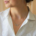 Collier prénom personnalisé lettre gothique en argent 925 ou plaqué or