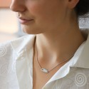 Collier personnalisé identité coeur argent ou plaqué or