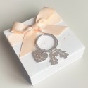 Petit porte clé personnalisé My Family en Argent 925