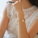 Bracelet médailles personnalisées en argent 925 ou plaqué Or