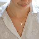 Pendentif garçon/fille personnalisé en argent 925 ou plaqué or