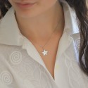 Pendentif étoiles perforées à personnaliser en argent 925 ou plaqué or