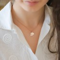 Pendentif personnalisé étoile dans un nuage en argent 925 ou plaqué or