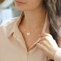 Collier Papillon et Perles de culture à personnaliser en Argent 925
